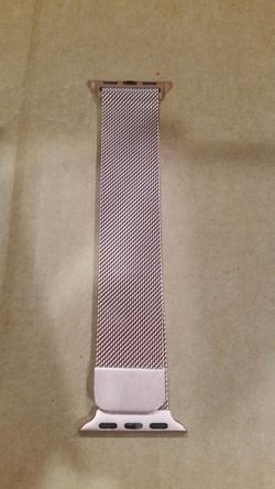 Apple watch 38mm rose gold band.