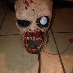 talking zombie head 