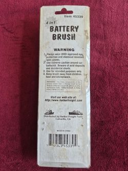 Cash and pick up only, New in original packaging never been used battery brush 4 sizes in one tool clean out dirt and corrosion from battery terminals