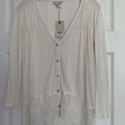 Lucky Brand Laetrile Bottom Cardigan