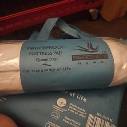 Serenity Home waterproof mattress pad.QUEEN