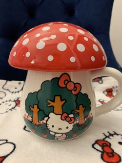 Hello Kitty Mushroom Mug With Lid