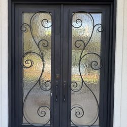 72*96 Iron and Glass door.