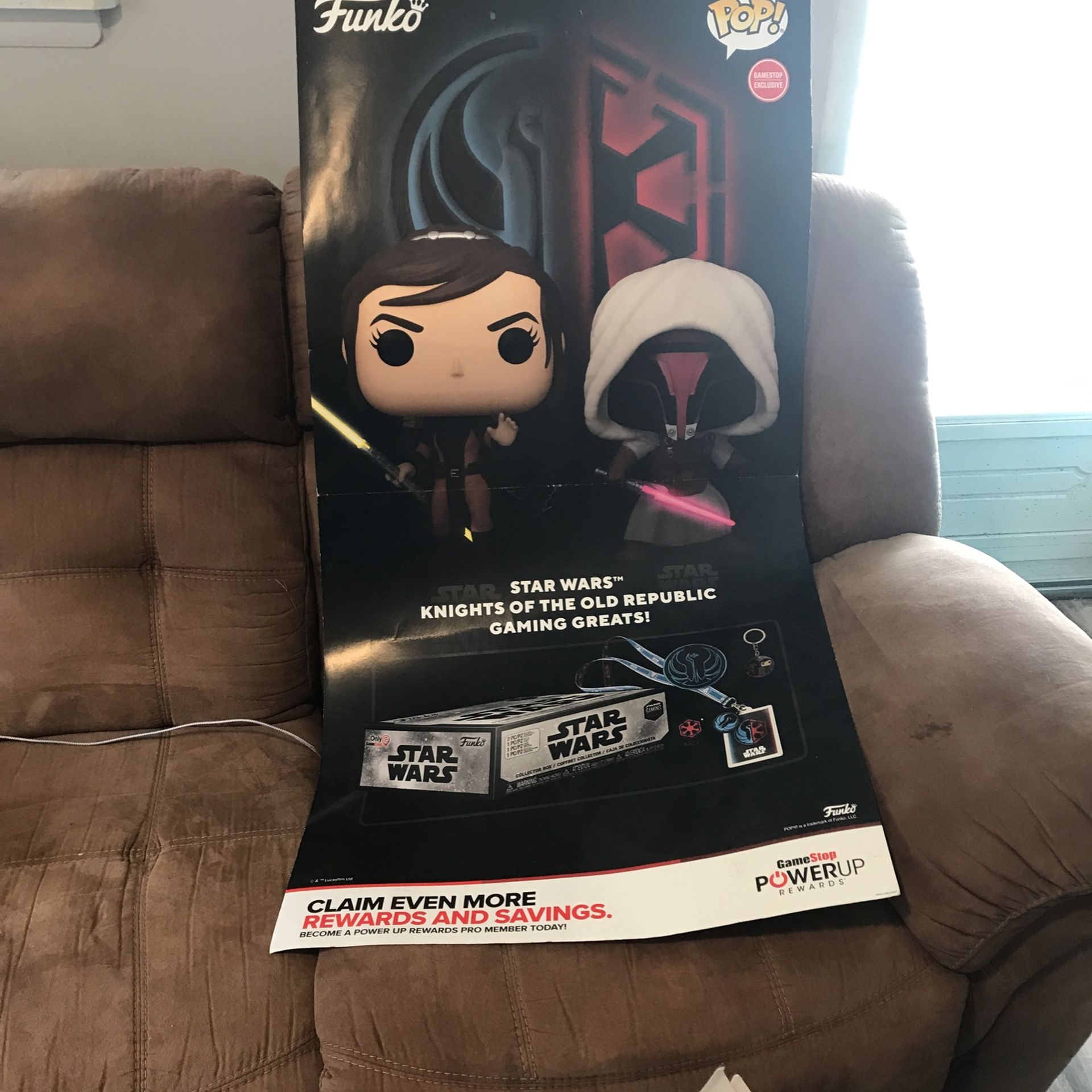 STAR WARS FUNKO POP KNIGHTS OF THE OLD REPUBLIC POSTER
