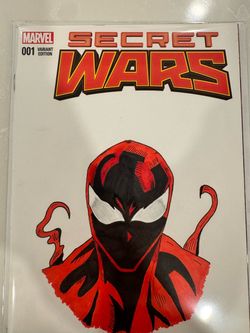 Marvel Secret Wars #1 Variant Sketch Cover original art