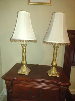 Two Lamps, 26 Inches Tall
