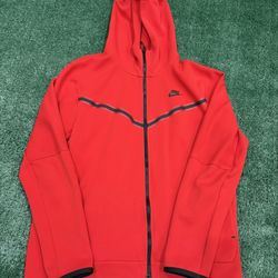 Red Nike Tech Fleece Size Large 