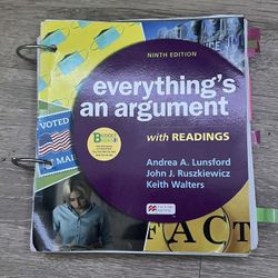everything's an argument with READINGS Andrea A. Lunsford John J. Ruszkiewicz Keith Walter