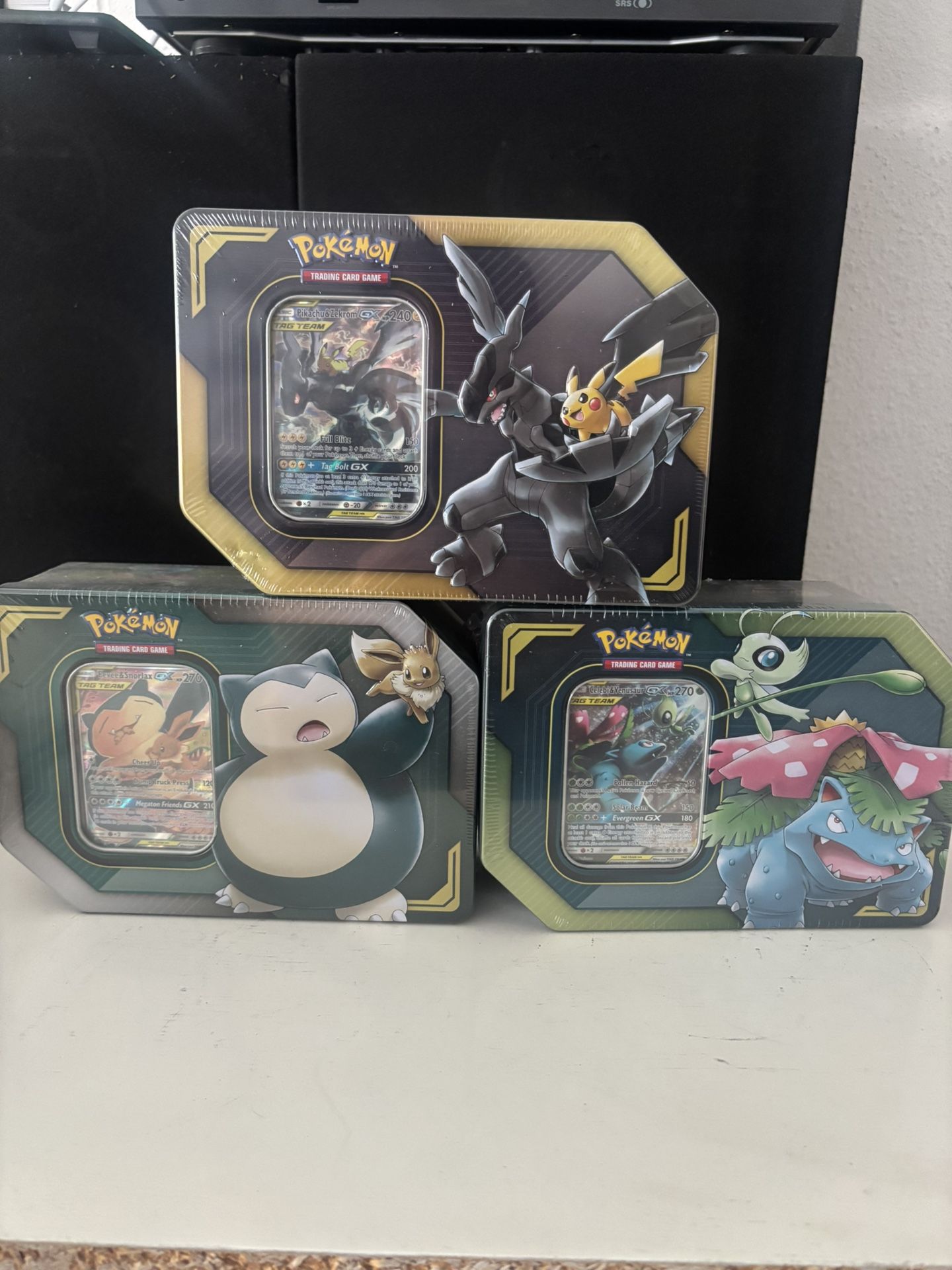 Pokémon Tag Team Tin Set Of 3