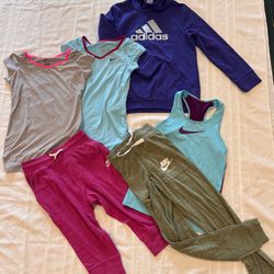 🏋️‍♀️ KIDS ATHLEISURE BUNDLE: Nike, Adidas, DKNY (9 pcs) 🧘‍♀️