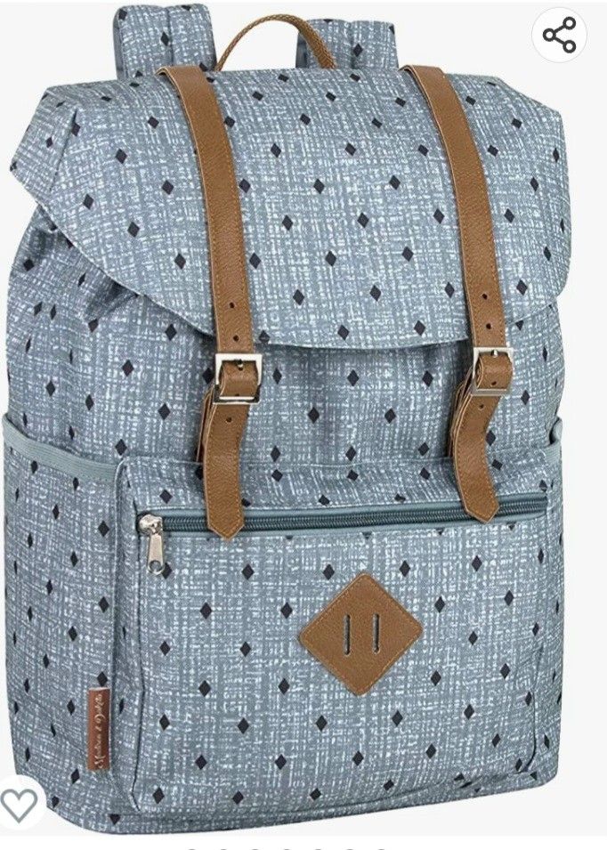 Grey backpack bag for women girls