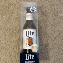 Miller Lite Bluetooth Bottle Speaker  With LED color Changing Lights 