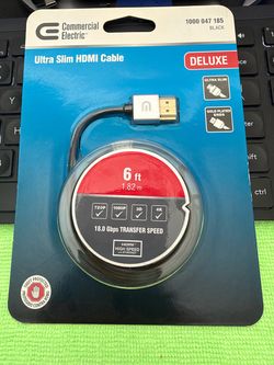 Commercial Electric Ultra Slim HDMI Cable 6ft