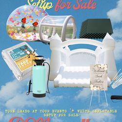 Inflatable bounce house + bubble house