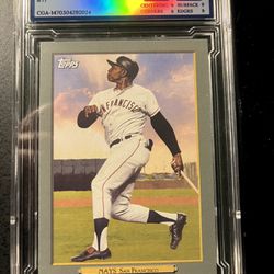 Willie Mays Topps Turkey Red Card—Graded 9