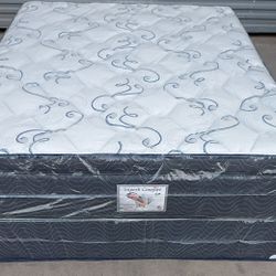 Brand New Queen Size Pillowtop Mattress Included Box Spring. FREE Delivery Depends On Location 