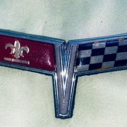 Vintage Chevrolet Corvette Emblem 