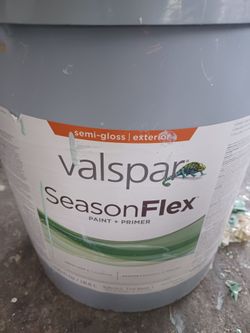 5 gallons exterior Semigloss Light gray paint