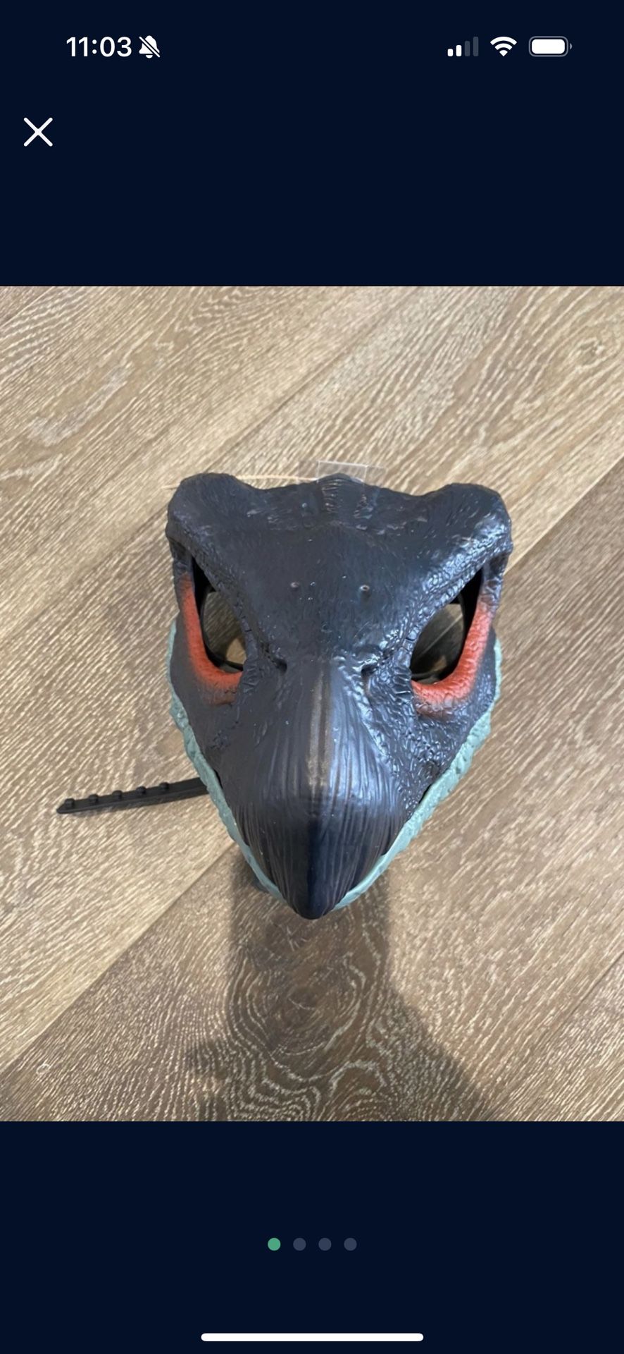 Jurassic World Dominion Therizinosaurus Dinosaur Dino Mask Rare HTF Model #GWY33