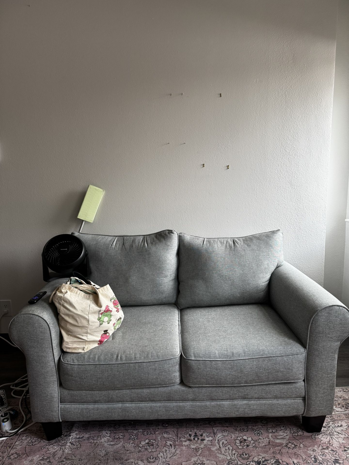 small gray couch