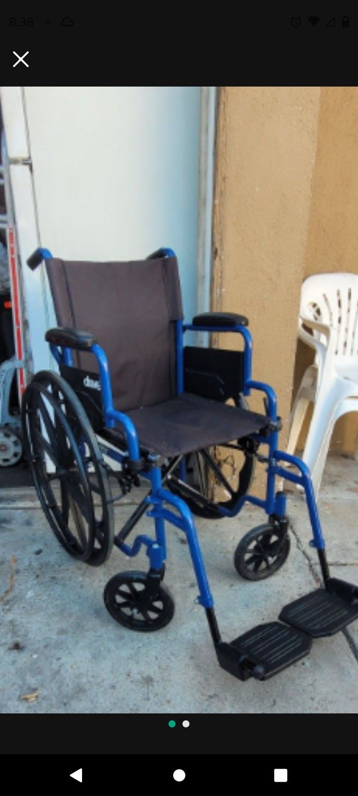 DRIVE BLUE STREAK WHEELCHAIR 16" WIDTH