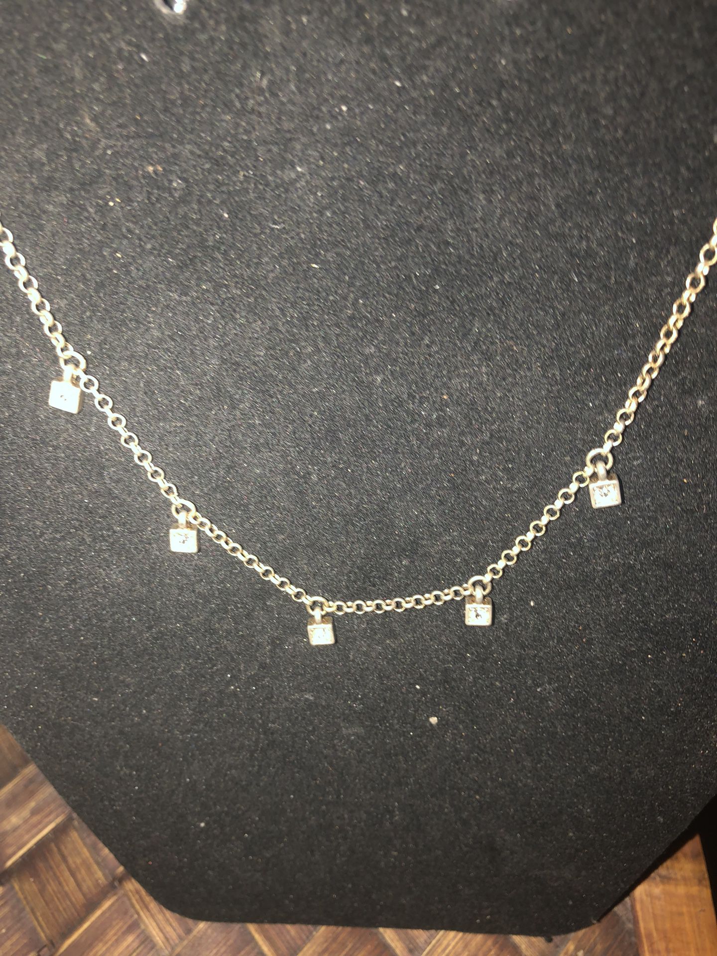 Brighton Tiffany-like “diamond “ Necklace 15” 