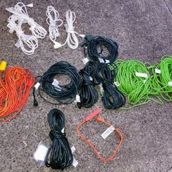 2 100 Ft Husky Cords 4 Green Extension Cords 50 Foot One 60ft 4 15 Foot All