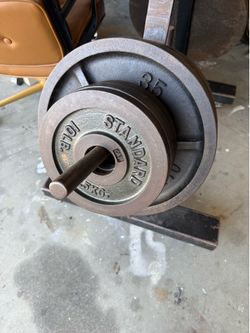 Set of 25 lb Olympic weights