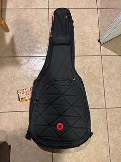 Black Padded Acoustic Guitar Gig Bag