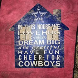 Dallas Cowboys Decoration Sign