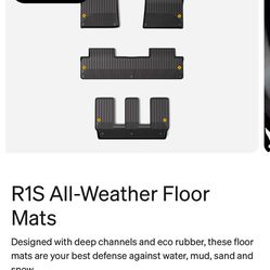 Rivian R1S All Weather Mat Kit