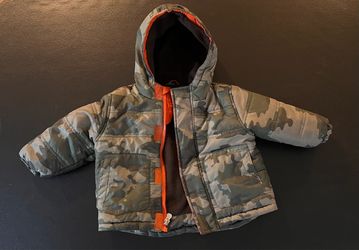 Kids Camo Winter Jacket – Size 12M