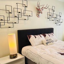 Elegant Candle Holder, Geometric Design For Wall