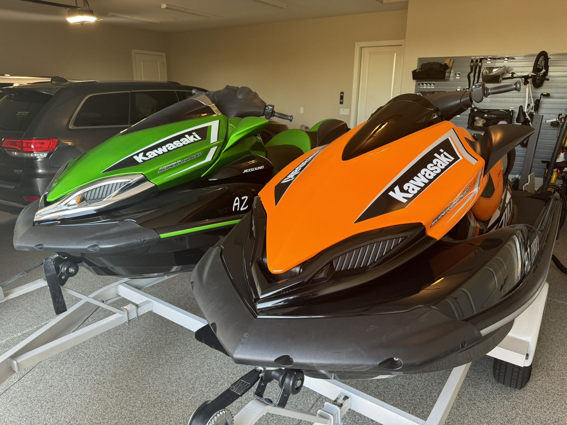 Orange Kawasaki Jet Ski Ultra 310 Supercharged