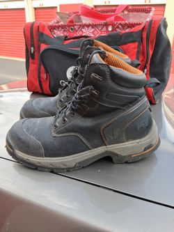 Size 9 Timberland Pro alloy toe work boots