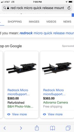 REDROCK MICROWEIGHT QUICK RELEASE BASE PLATE