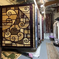 8x10 Area Rugs Carpet Rugs Modern Design Thick Colors Brown Beige