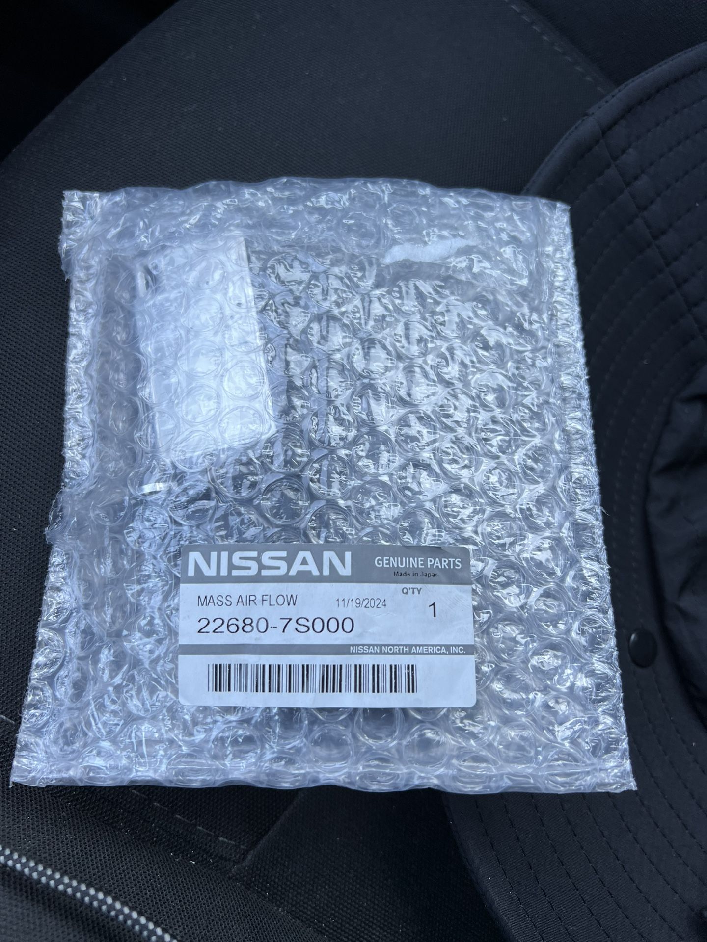 Nissan/ Infiniti New Mass Air Flow 22680-7S000 Service Files 22680-7s00A