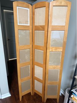 3 Panel Photo Room Divider Screen