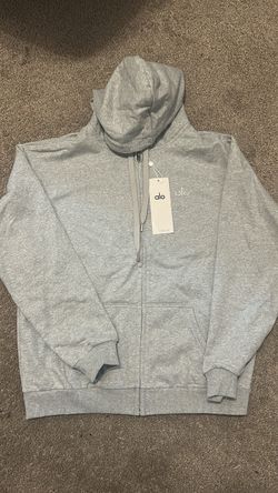 Alo yoga grey full zip up hoodie -NEW