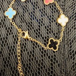 Multicolor Clover Bracelet