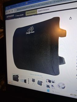 Memory Foam Lumbar Support Cushion, NEW