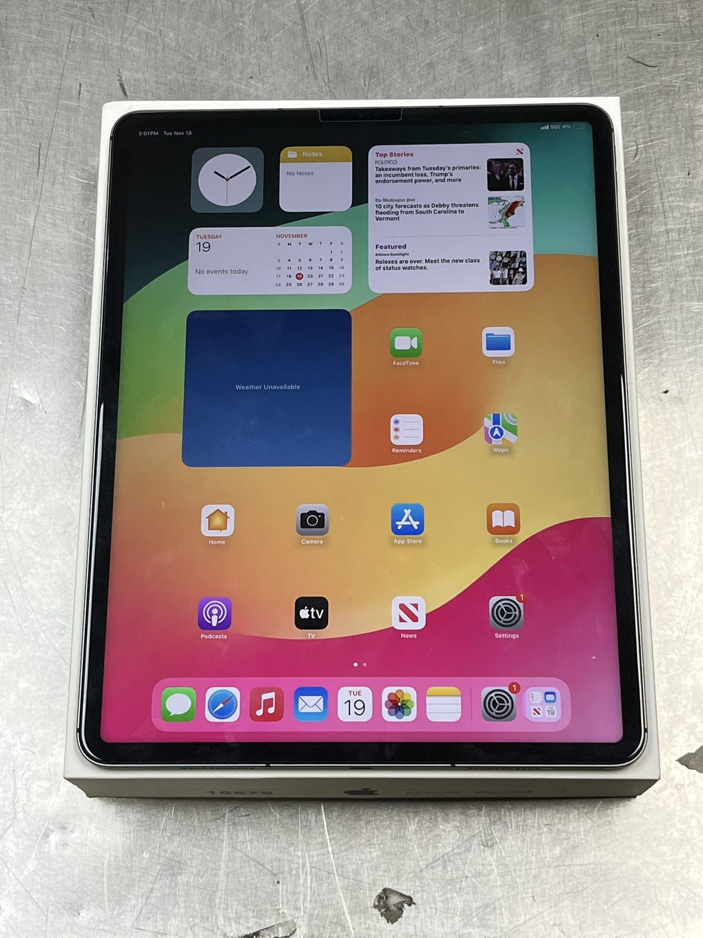 Apple iPad Pro 12.9” 5th Generation -256GB - Wi-Fi + Cellular