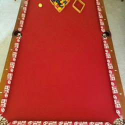 Pool Table And Chairs