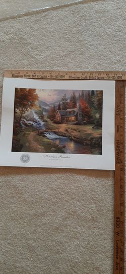 Thomas Kinkaide print "Mountain Paradise"