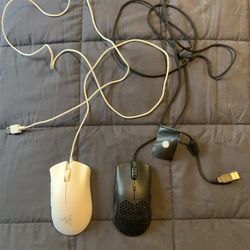  Model O & Razer Death adder Mouse Pair 