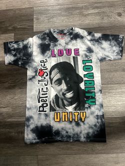 Men’s 2Pac Poetic Justice tie dye shirt small Tupac Shakur