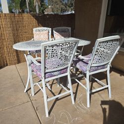Tall Metal Patio Furniture Pillows Included