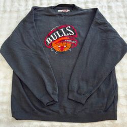 Vintage 90’s Chicago Bulls Crewneck Sweatshirt Black Size XXL