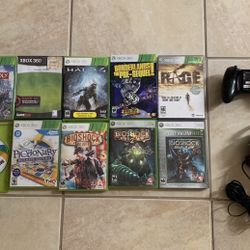 XBox 360 Games, Wireless Controller And Headset 